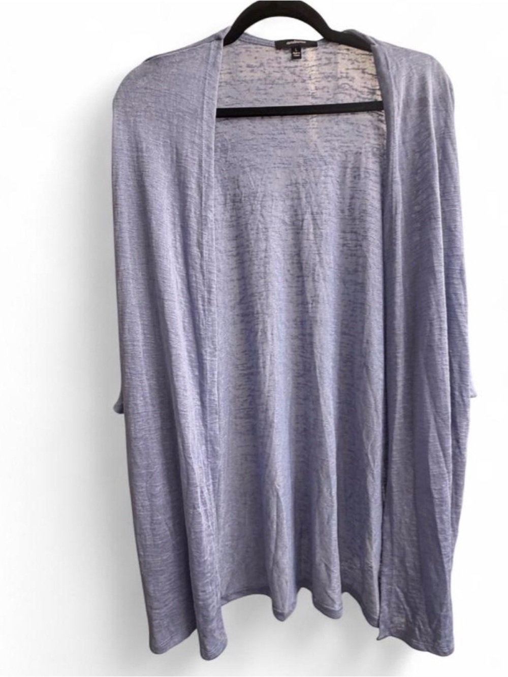 Light Lavender Open-Front Women's Cardigan